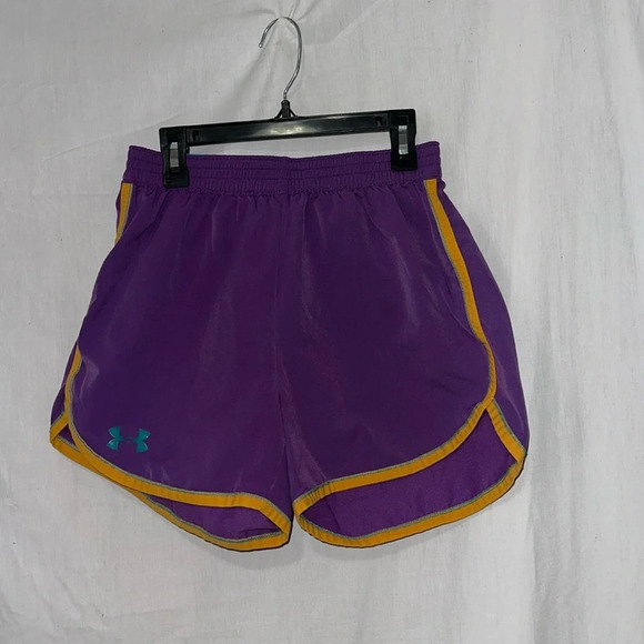 purple & orange Under Armour shorts size small - Picture 1 of 3